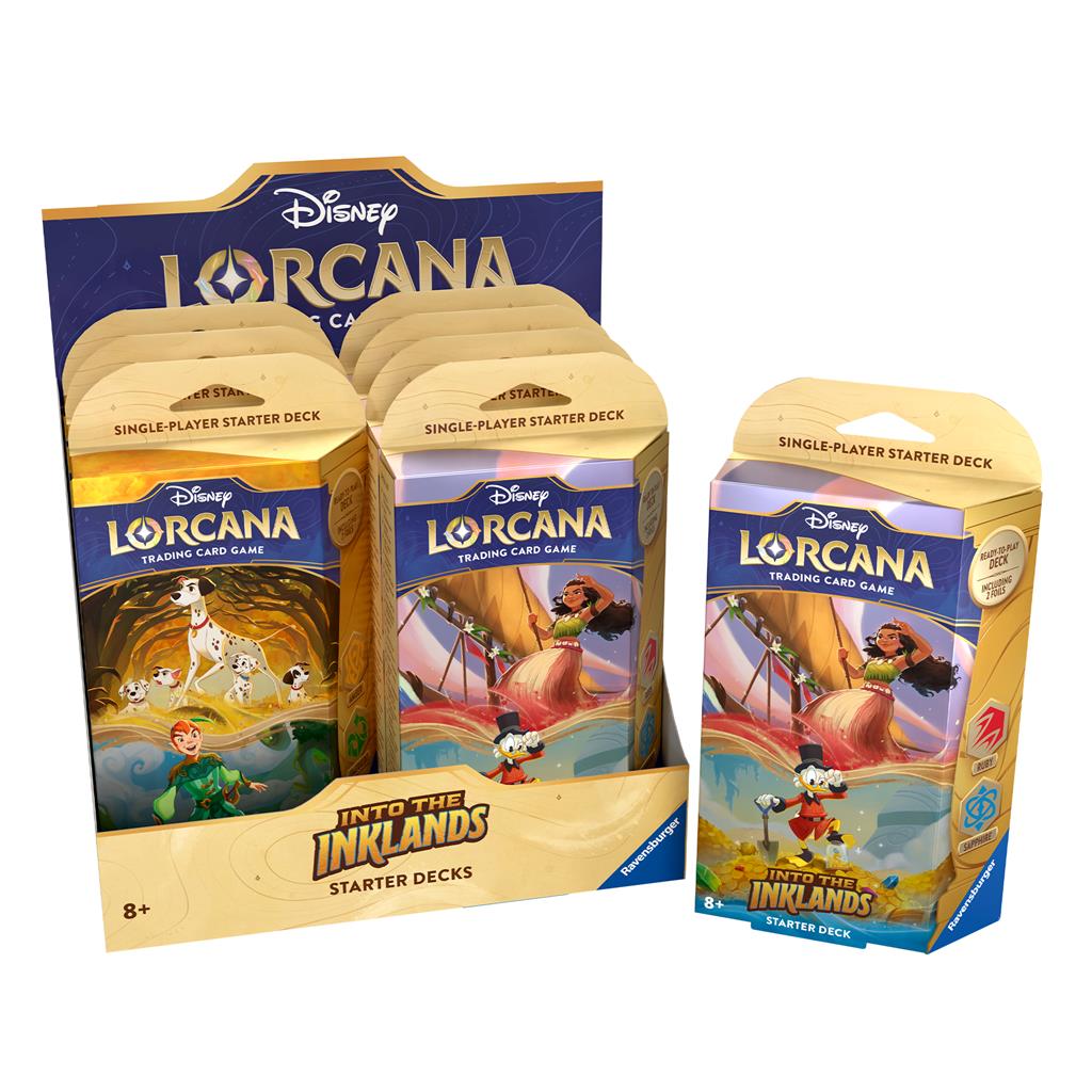 Disney Lorcana: Into the Inklands Starter Deck Display (8 decks)