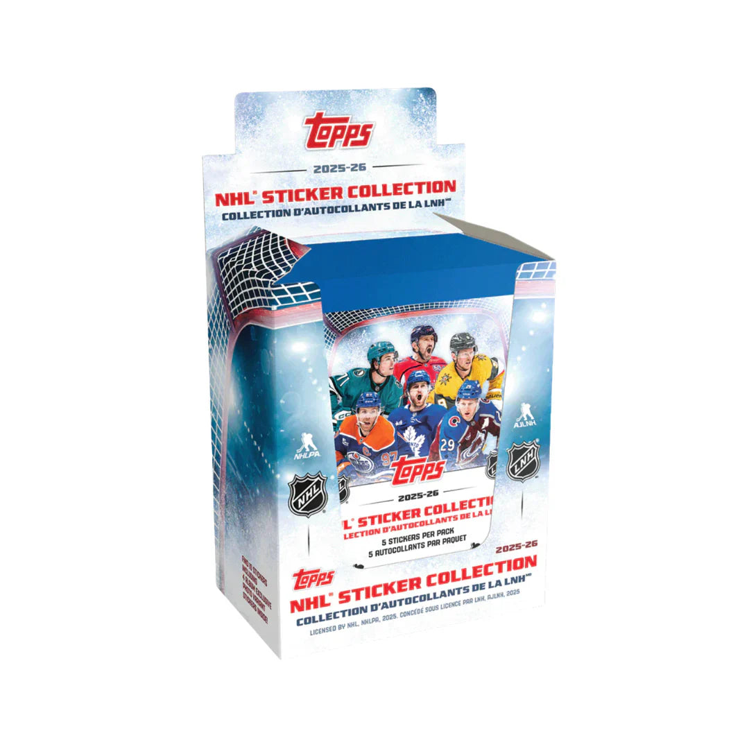 2025/26 Topps NHL Hockey Sticker Collection 50 Pack Box