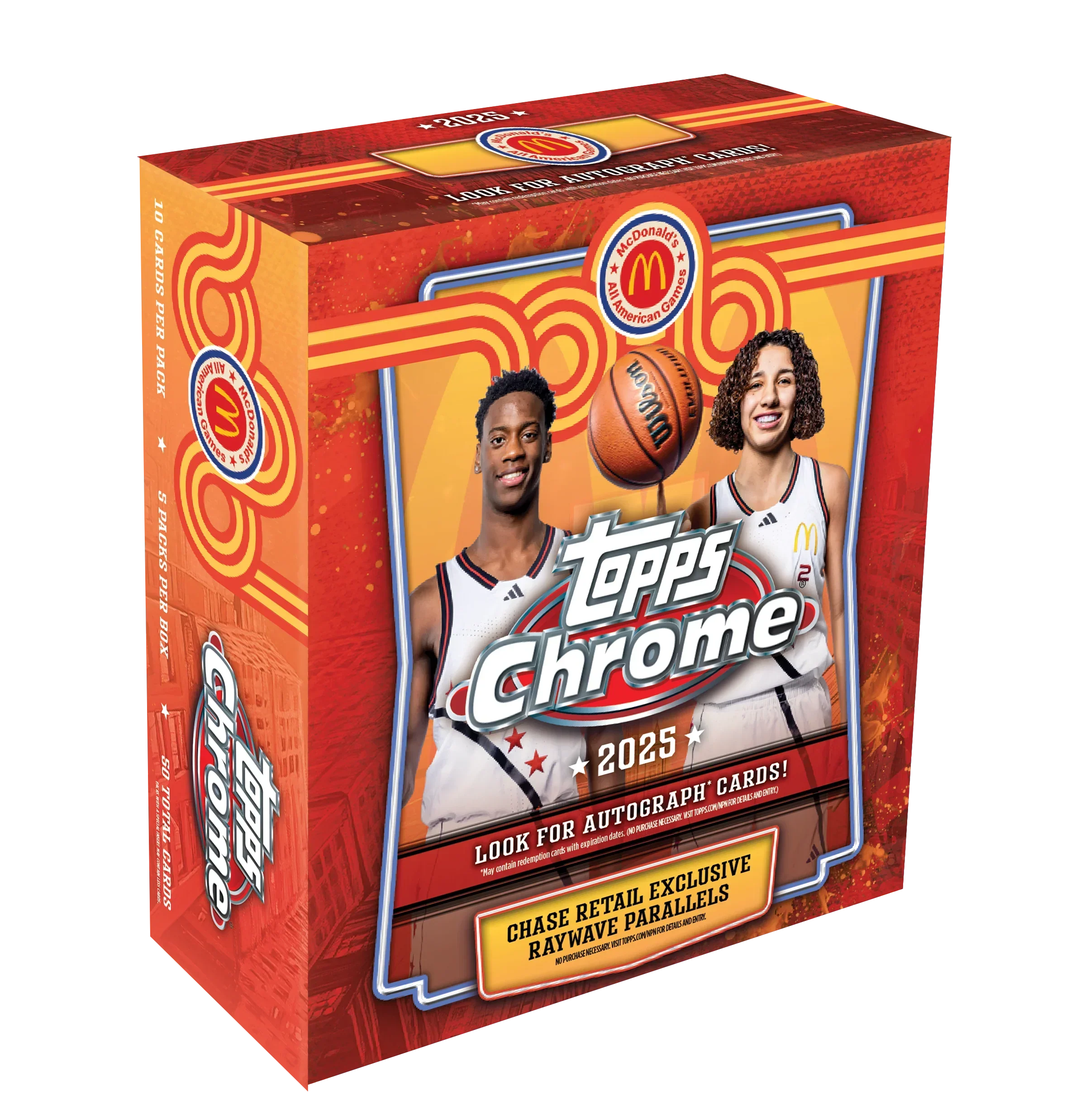 2025 Topps Chrome McDonald's All American Basketball Mega Box